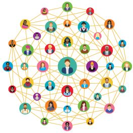 image of a network of connected people